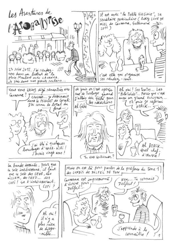 Cavanna dans l'album de Jean-Christophe Menu, "Méta Mune Comix", 2013